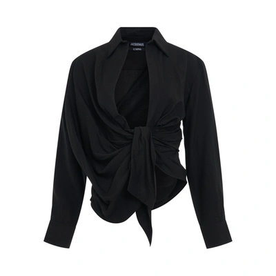 JACQUEMUS WOMEN'S BAHIA TIED SASH SHIRT