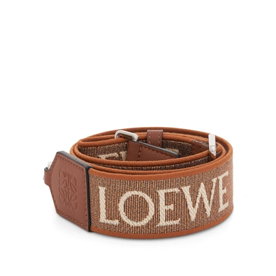 Loewe Anagram Strap In Brown