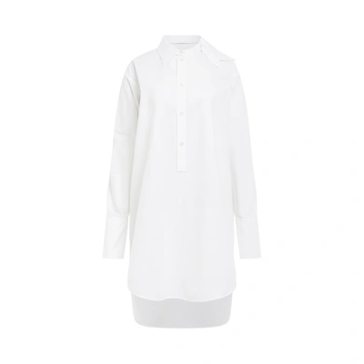 Loewe Deconstructed Shirt Dress In White