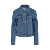 Loewe Anagram Logo-patch Regular-fit Denim Jacket In Mid Blue Denim