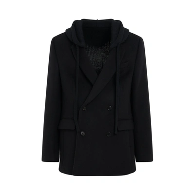 Loewe Knitted Back Jacket In Black