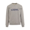 Loewe Men's Embroidered Cotton Crewneck Sweatshirt