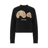 PALM ANGELS PALM ANGELS BEAR FITTED CREWNECK