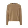 Palm Angels Curved Logo Wool Blend Knit Sweater