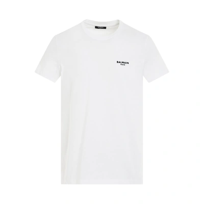 Balmain Men's Logo Flock Classic Fit T-shirt