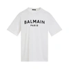 BALMAIN LOGO PRINTED STRAIGHT FIT T-SHIRT