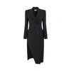 Alexander Mcqueen Double Breasted Slit Detail Coat