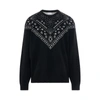 Marcelo Burlon County Of Milan Bandana Print Wool Blend Knit Sweater