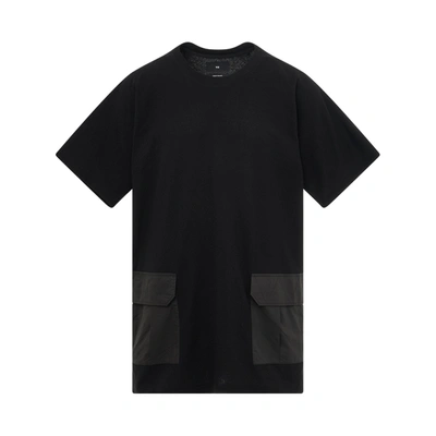 Y-3 Logo-patch Short-sleeve T-shirt In Schwarz