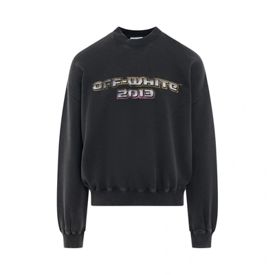 OFF-WHITE MEN'S DIGIT BACCHUS OVERSIZE SWEATSHIRT