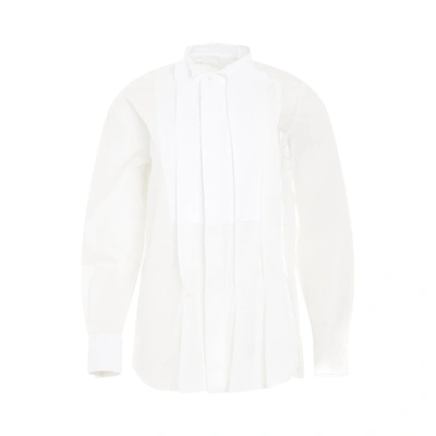 Sacai White Mix Shirt In 151 White