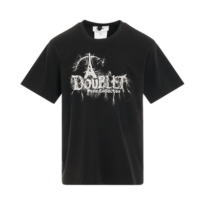 Doublet "doubland" Embroidery T-shirt In Negro