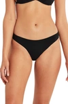 Sea Level High Leg Bikini Bottoms In Black