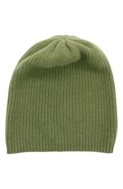 Portolano Cashmere Beanie In Martini Olive