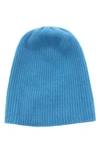 Portolano Cashmere Beanie In Pottery Blue