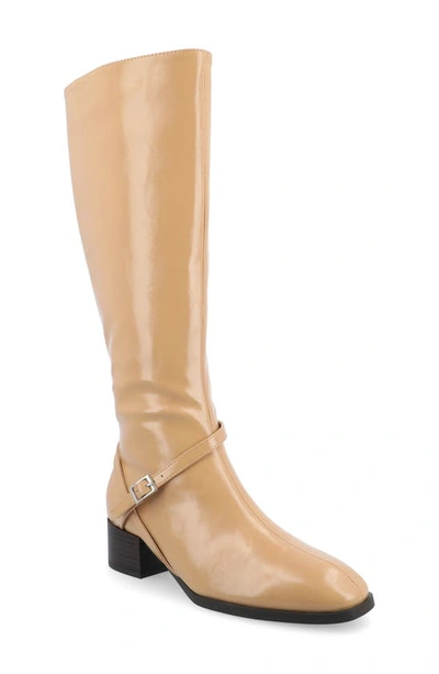 Journee Collection Extra Wide Width Rhianah Extra Wide Calf Boot In Brown