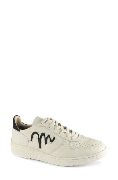 Sandro Moscoloni Perforated Low Top Sneaker In White/ Black