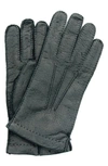 Portolano Leather Gloves In Black