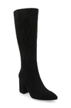 Journee Collection Wide Width Wide Calf Womens Ameylia Tru Comfort Foam Covered Block Heel Pointed Toe Boots In Black