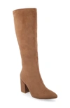 Journee Collection Wide Width Extra Wide Calf Womens Ameylia Tru Comfort Foam Covered Block Heel Pointed Toe Boots In Brown