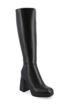 Journee Collection Mylah Block Heel Boot In Black