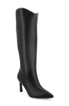 Journee Collection Women's Tru Comfort Foam Rehela Wide Width Wide Calf Boots In Black