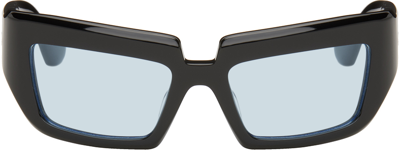 Port Tanger Black Niyyah Sunglasses In Black/blue