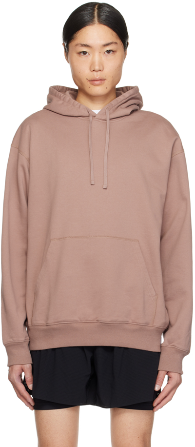 Reigning Champ Pink Midweight Hoodie In 682 Desert Rose