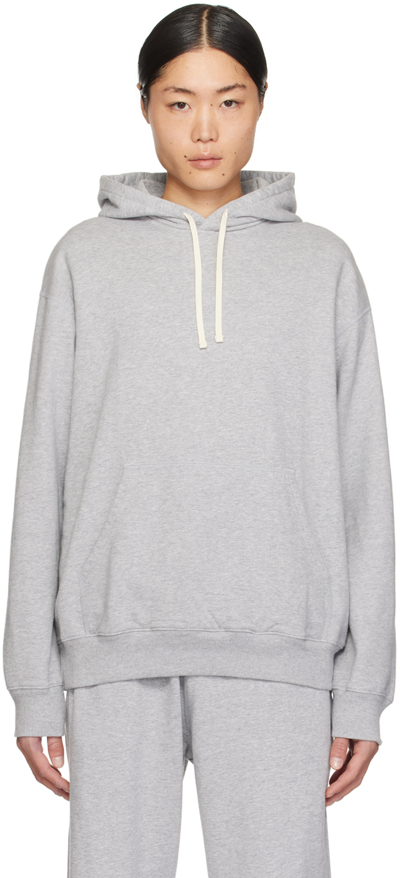 Reigning Champ Grey Midweight Hoodie In 060 Hgrey