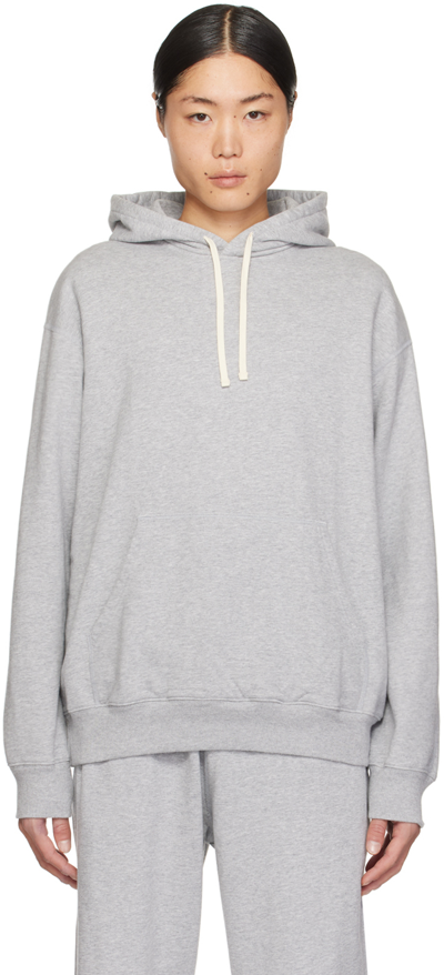 Reigning Champ Gray Midweight Hoodie In 060 Hgrey