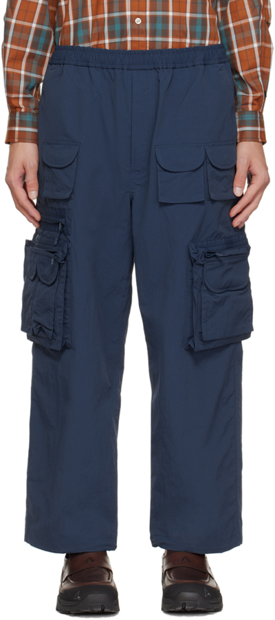 Daiwa Pier39 Indigo Tech Perfect Fishing Cargo Trousers In 79 Navy