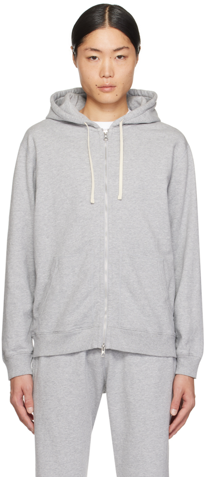 Reigning Champ Gray Midweight Hoodie In 060 Hgrey