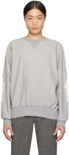 The Letters Gray Cutout Sweatshirt In Lsbc-c0001