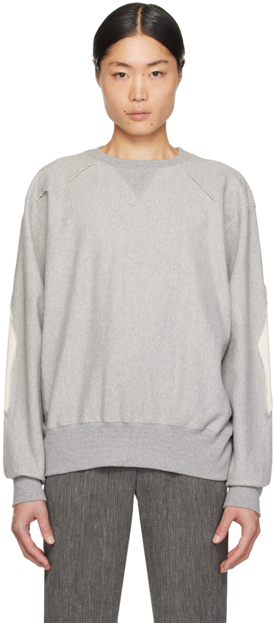 The Letters Gray Cutout Sweatshirt In Lsbc-c0001