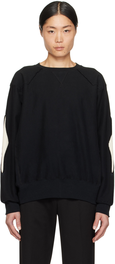 The Letters Black Cutout Sweatshirt In Lsbc-c0001