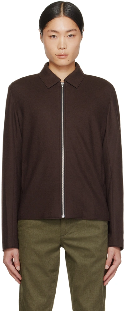 Rag & Bone Brown Melrose Jacket In Dkbrw