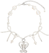 HARLOT HANDS SILVER & WHITE HEIRESS NECKLACE