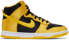 NIKE YELLOW & BLACK DUNK HIGH SNEAKERS