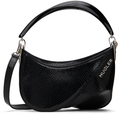 Mugler Black Small Snake Spiral Curve 01 Bag