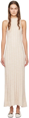 3.1 Phillip Lim Beige Traveling Maxi Dress In Oa270 Oatmeal