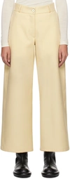 Jil Sander Yellow Relaxed-fit Trousers In 338 Pastel Green