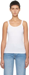 RE/DONE WHITE HANES EDITION TANK TOP