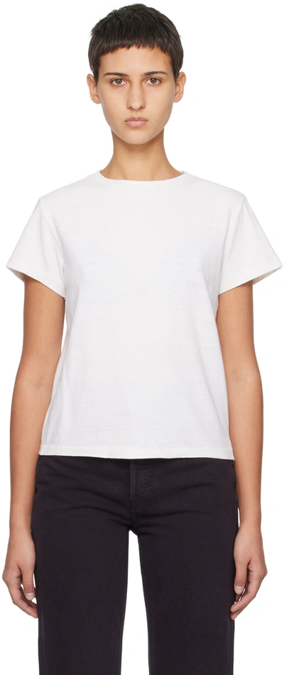 Re/done Off-white Hanes Edition Classic T-shirt In Optic White