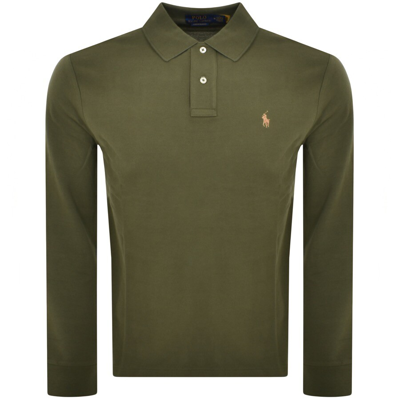 Ralph Lauren Long Sleeved Polo T Shirt Green