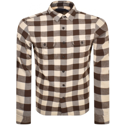 Ralph Lauren Check Long Sleeved Shirt Cream