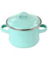 Martha Stewart Enamel On Steel Mini Dutch Oven Set In Blue