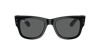 Ray Ban Ray-ban Rb0840s Mega Wayfarer Blacked Out Collection In Dark Grey