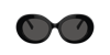 Dolce & Gabbana Logo-embossed Round-frame Sunglasses In Dark Grey