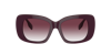 Burberry Womens Red Be4410 Square-frame Acetate Sunglasses In Clear Gradient Dark Violet