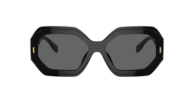 Tory Burch Ty7192u Round Sunglasses, 55mm In Dark Grey